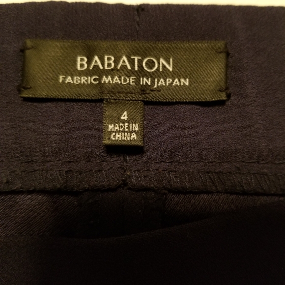 Aritzia Babaton Women's Size 4 Navy Blue Cohen Trouser Pants - Picture 3 of 5